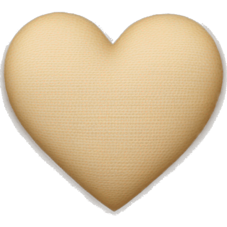 Beige heart  emoji