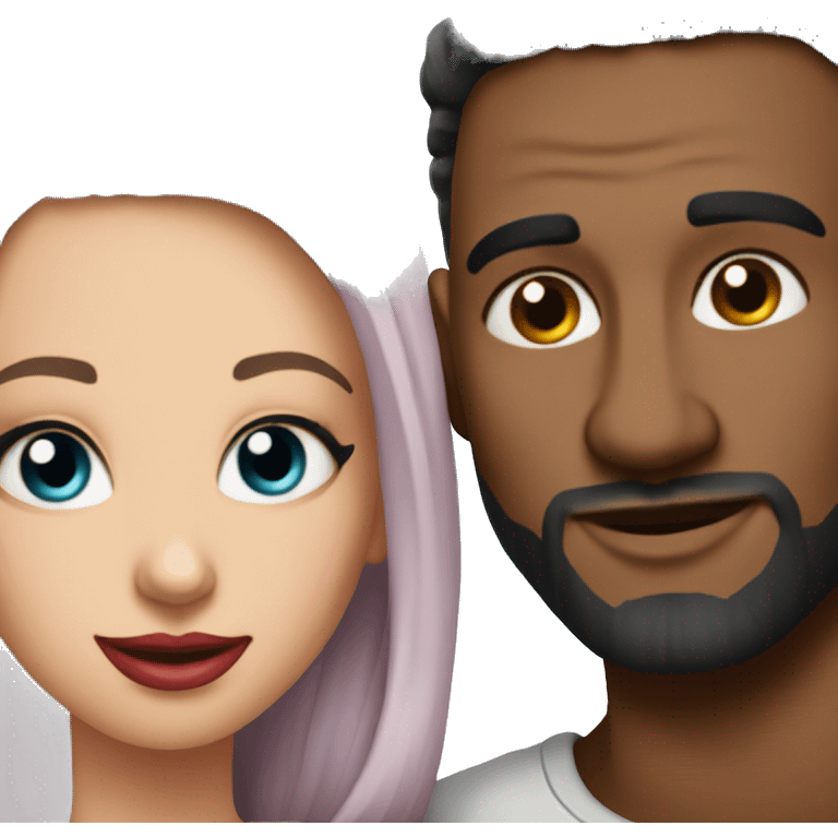 Romantic movie theater date for beautiful tattooed couple emoji