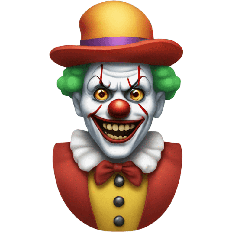 Scary clown emoji