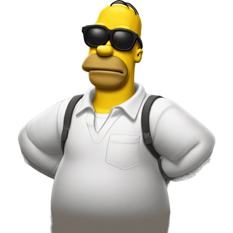 Swagged out Homer Simpson emoji