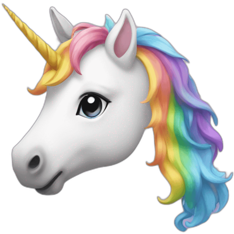 Unicorn rainbow emoji