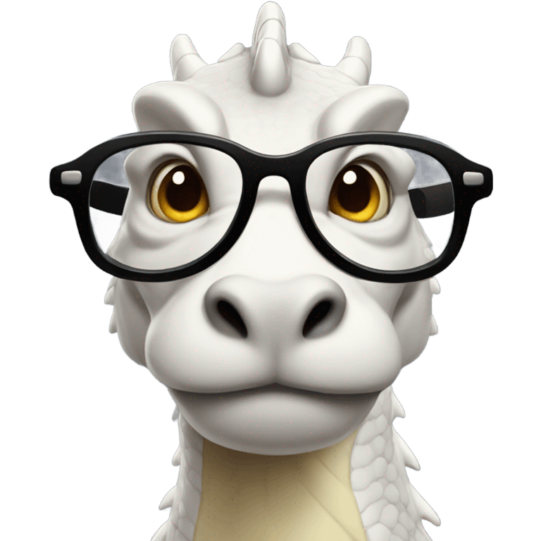 Dragon with glasses emoji