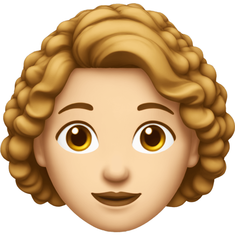 femme 50 ans cheveux brune clair carré visage blanc emoji