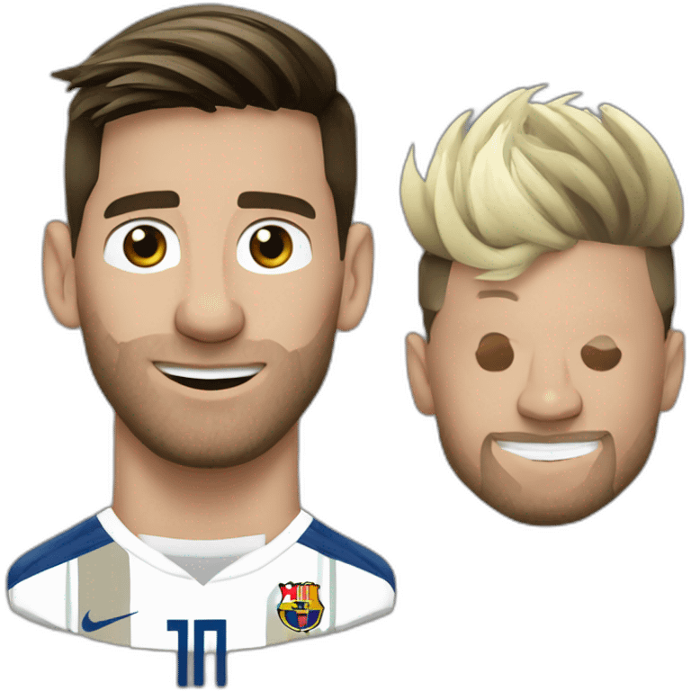 Messi qui tabasse cr7 emoji