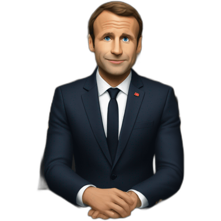 Macron dans un bar emoji