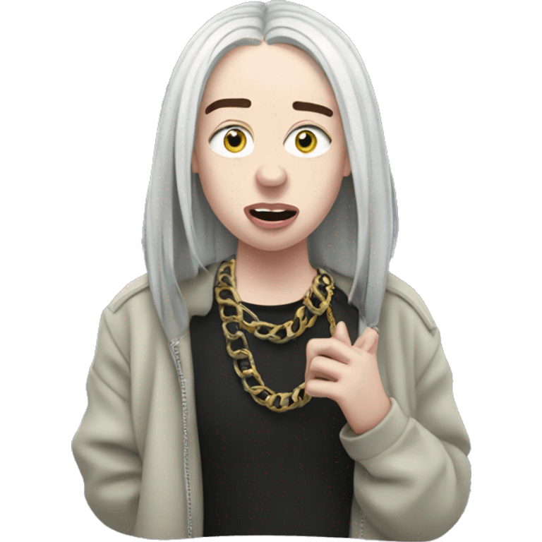 Billie Eilish singing  emoji