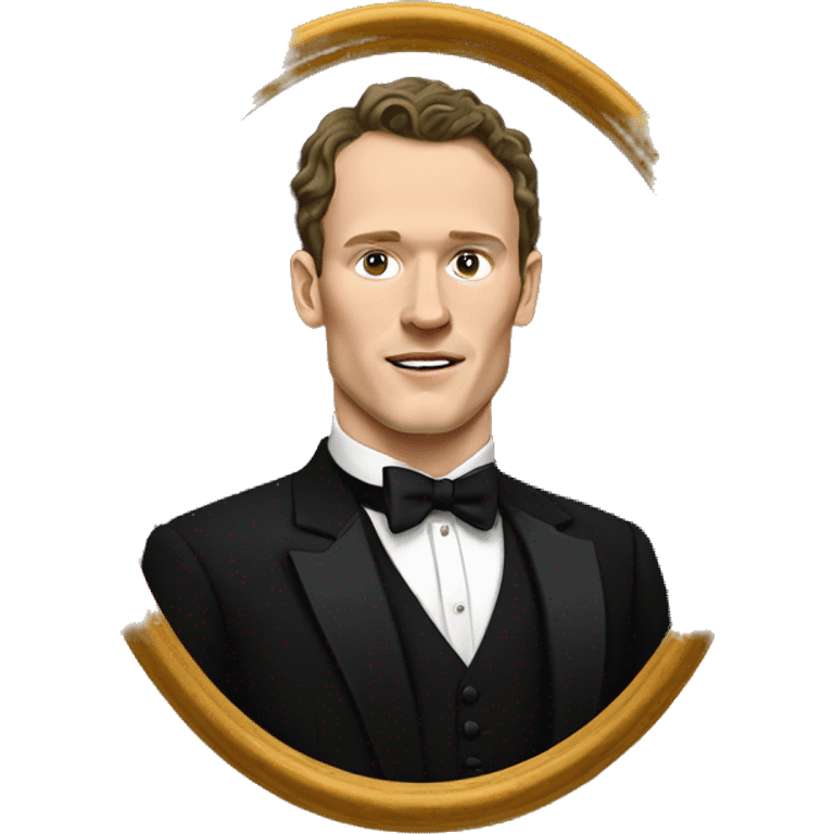 Jonathan Toews in black tuxedo; Renaissance art style emoji