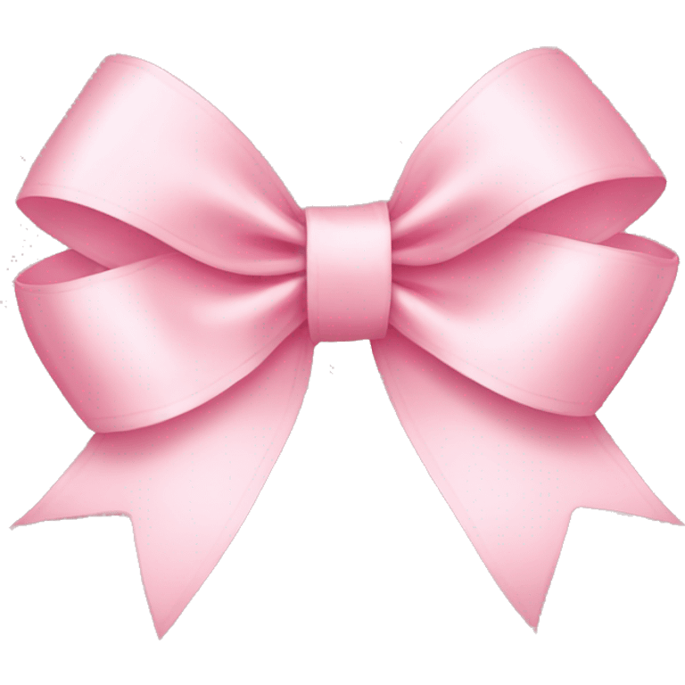 light pink ribbon bow emoji