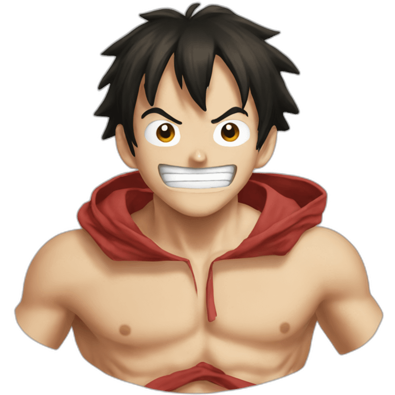 Luffy transformation emoji