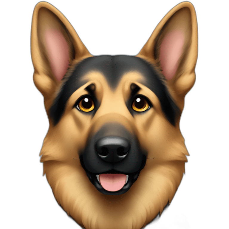 german shepherd with floppy ears  emoji