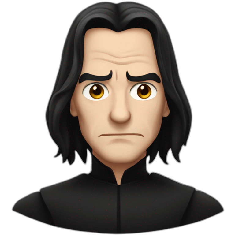 Snape angry looking suspicious emoji