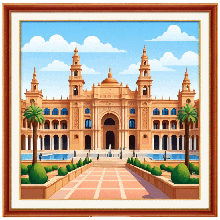 Cinematic Realistic Plaza de España Emoji  emoji