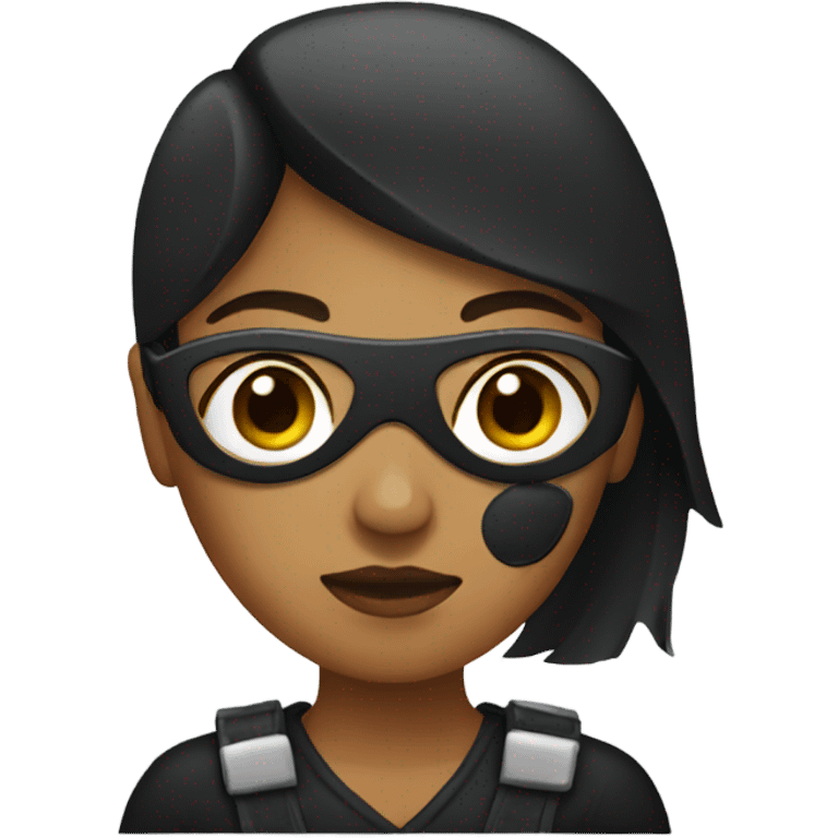 Women with eye patch  emoji