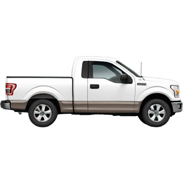 White Ford f150 emoji