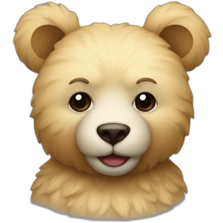 Nounours avec une cicatrice sur le front emoji