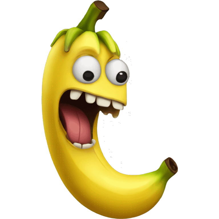 scary banana emoji