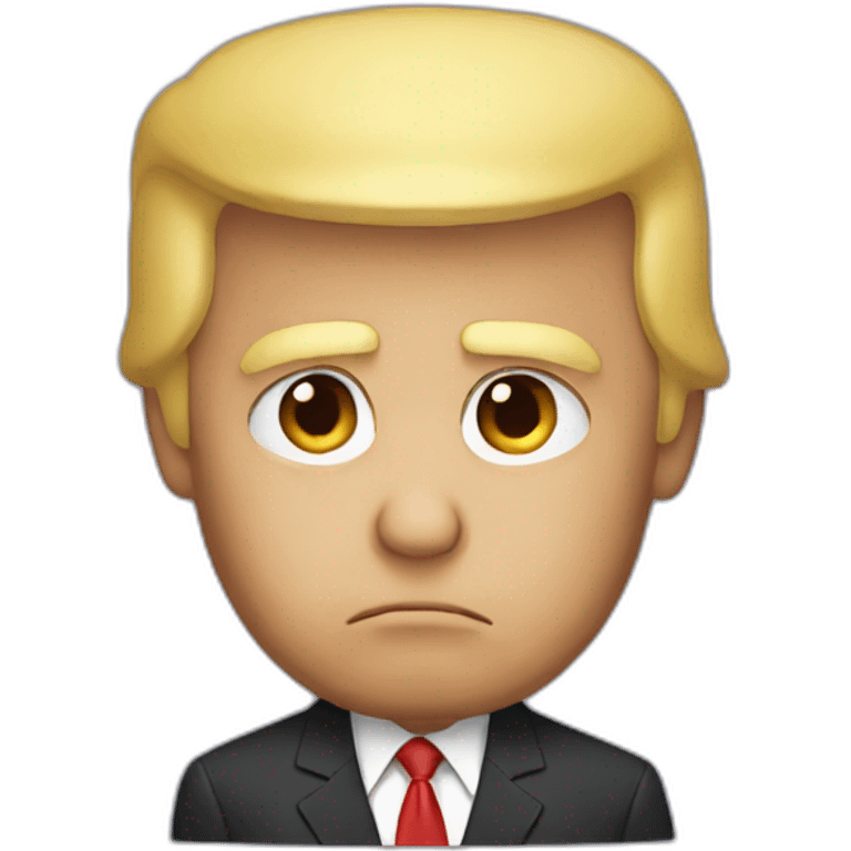 sad donald Trump emoji