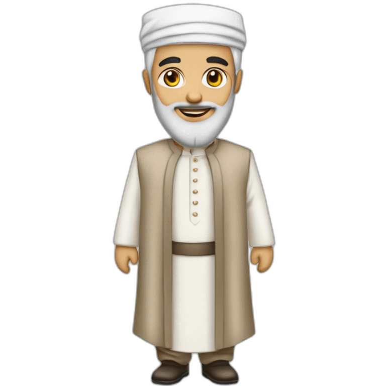 A Muslim cleric in a formal dress emoji