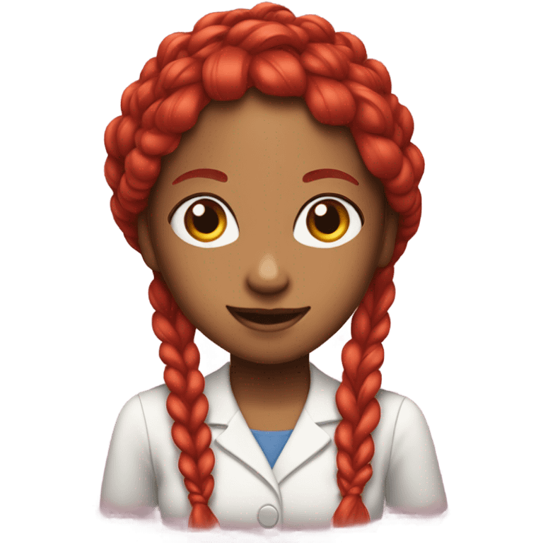 Wendy’s girl red braids emoji