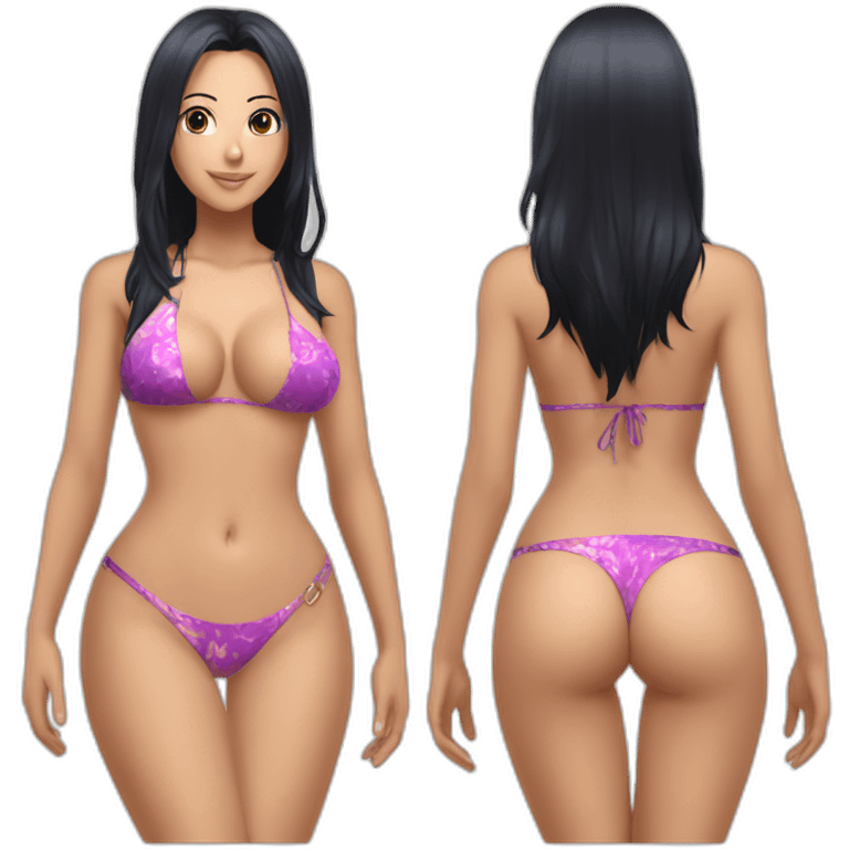 nico robin full body pawg small bikini emoji