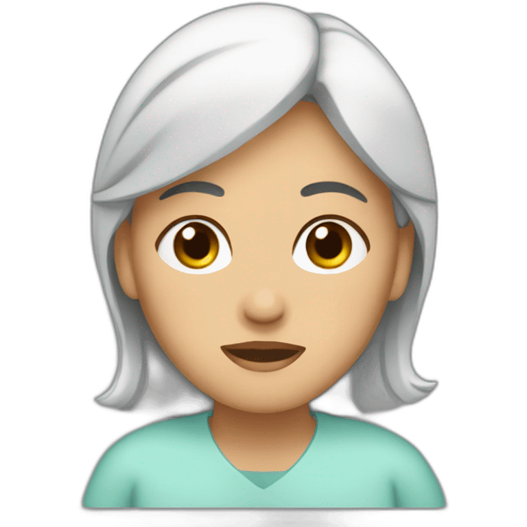 Mujer recuperación emoji