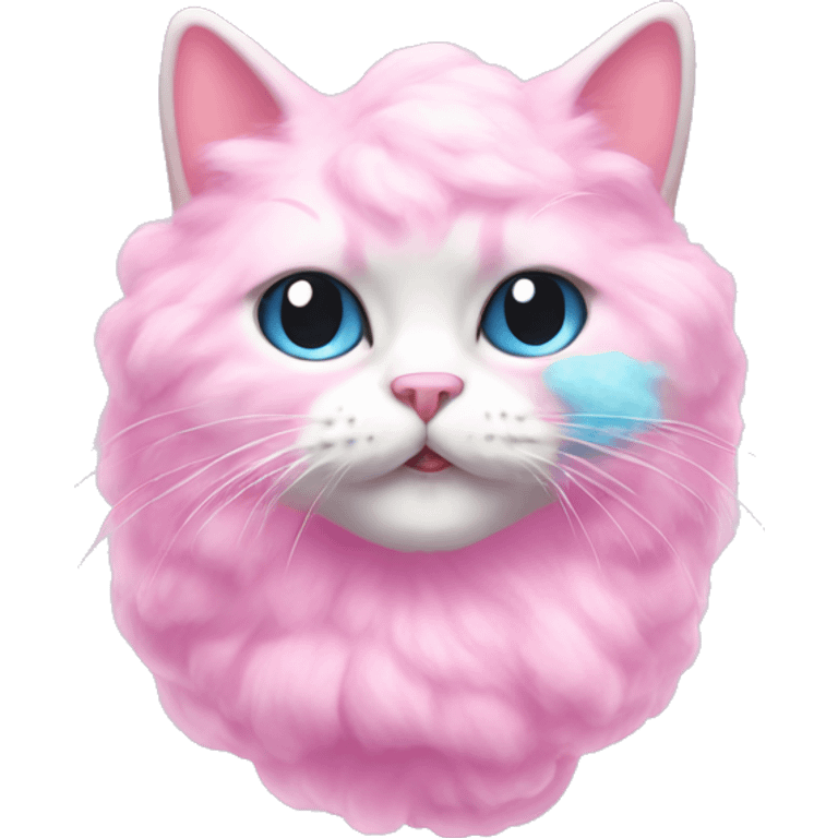 cotton candy cat emoji