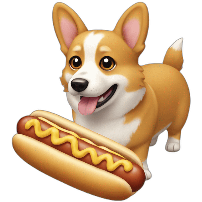 corgi hot dog pokemon emoji