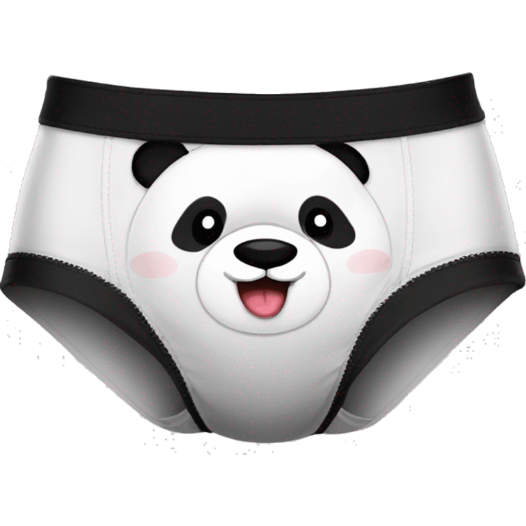 Panda wear underpants emoji