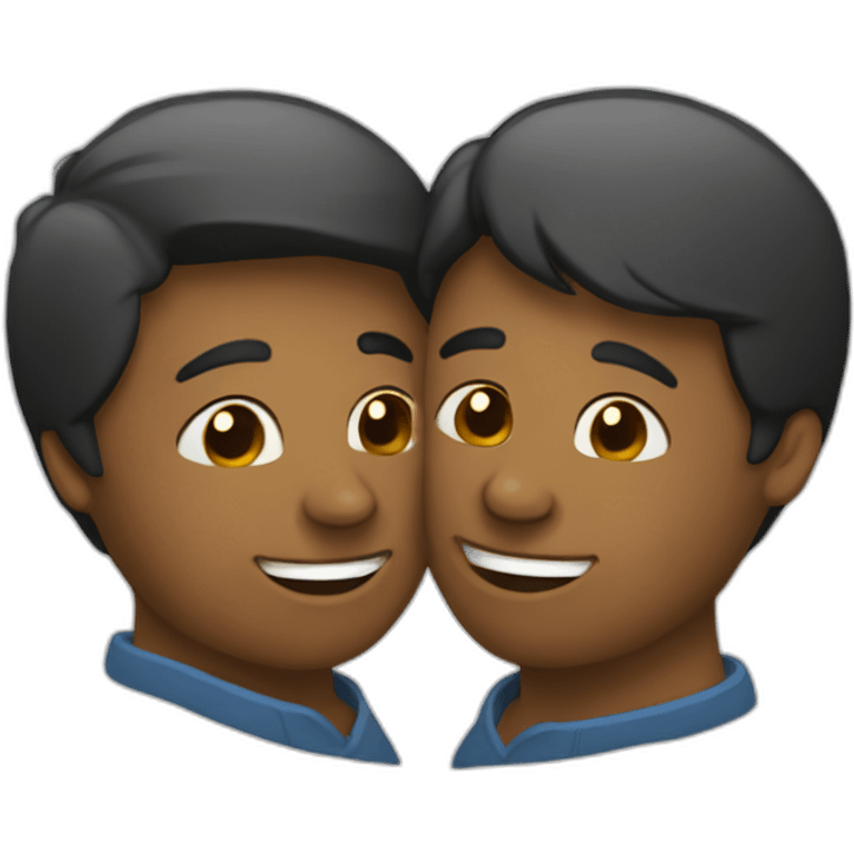 abrazo entre dos personas emoji