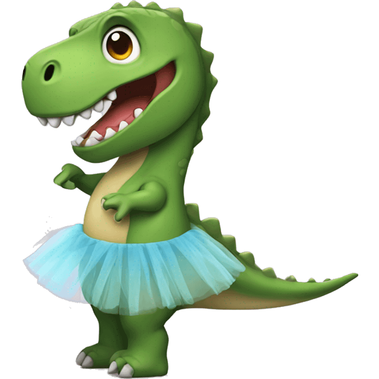 dinosaur with a tutu  emoji