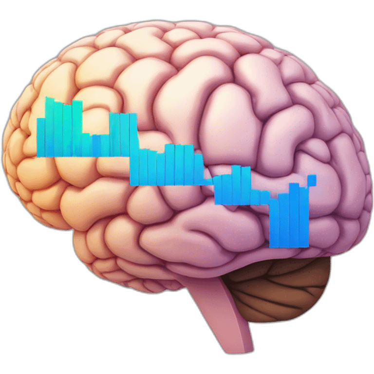 brain with stock price chart emoji