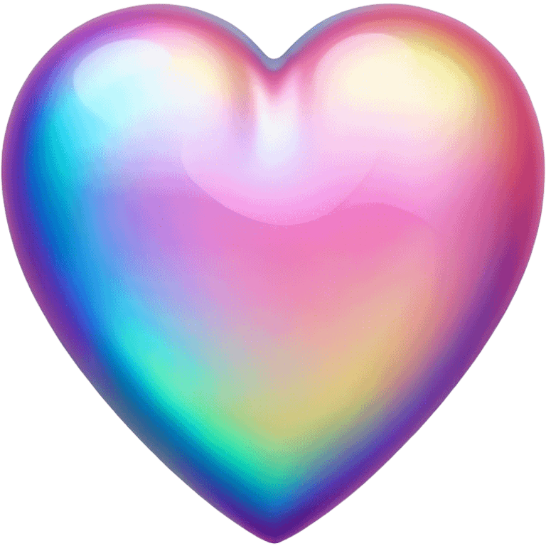 Iridescent heart  emoji