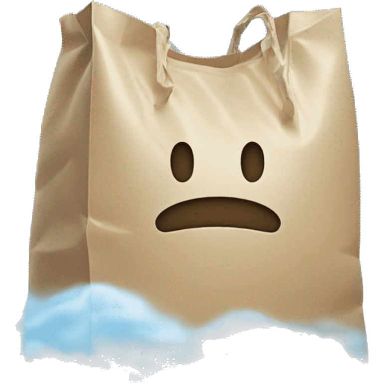 Plastic bag on sky emoji