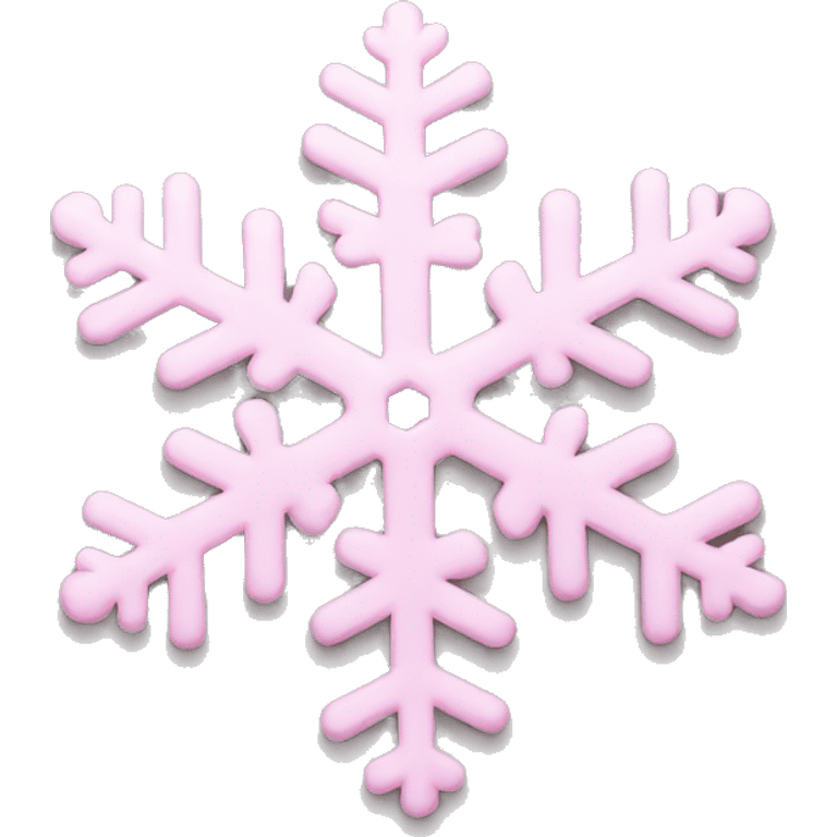 pastel pink snowflake   emoji