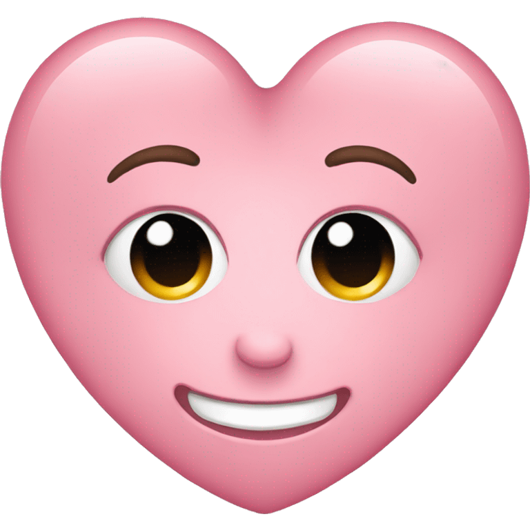 Soft pink heart emoji emoji