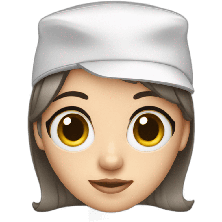 Nurse with big eyes emoji