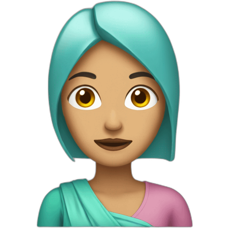 mujer con sobrepeso emoji