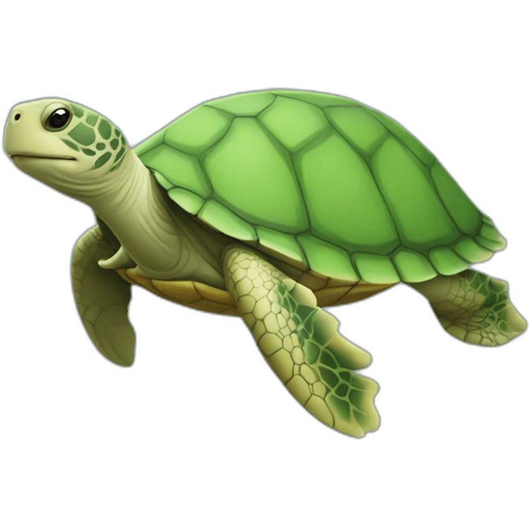 tortue sur baleine emoji