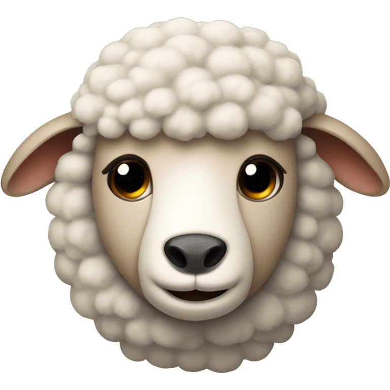 Sheep with bear emoji