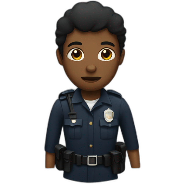 black person being arrested emoji