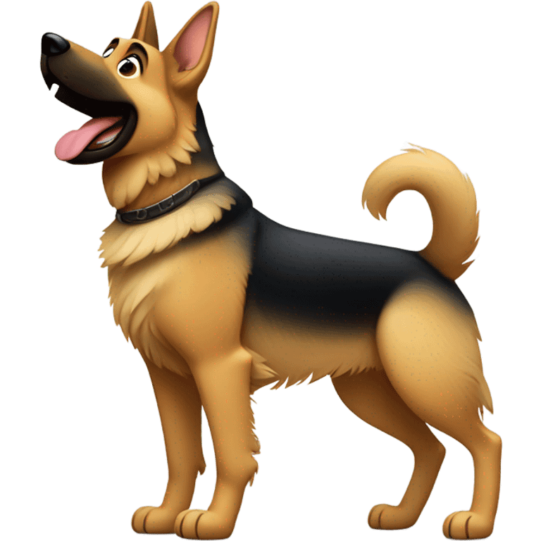 German Shepard dancing  emoji