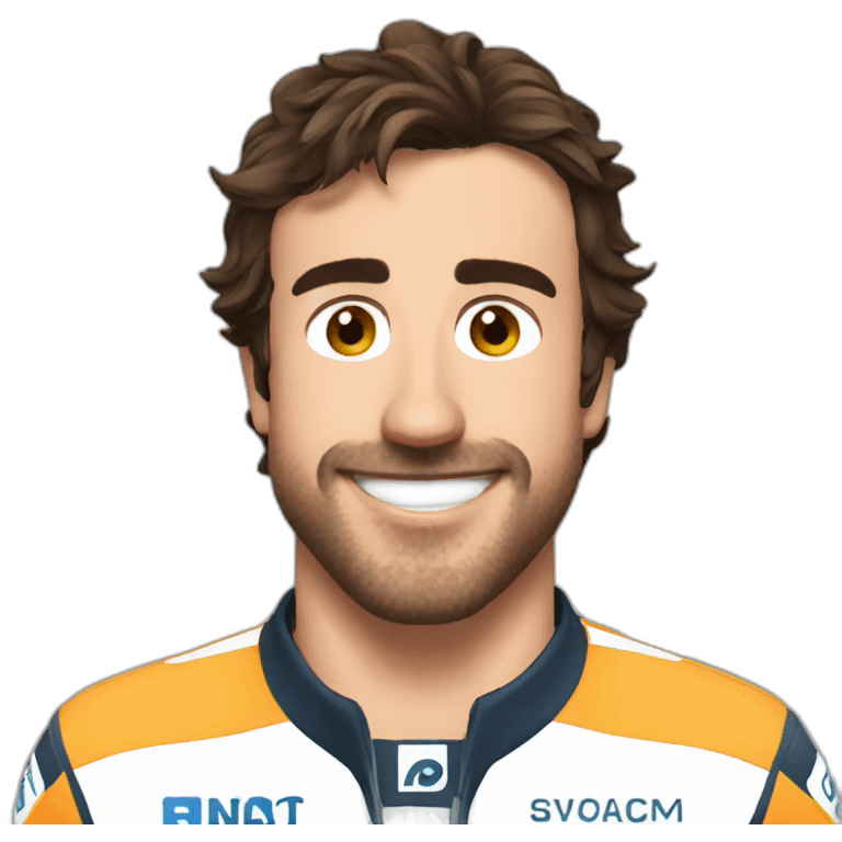 Fernando Alonso sweat smile emoji