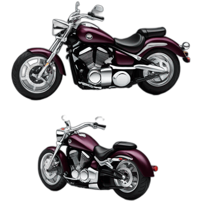 Yamaha Dragstar bordeaux emoji