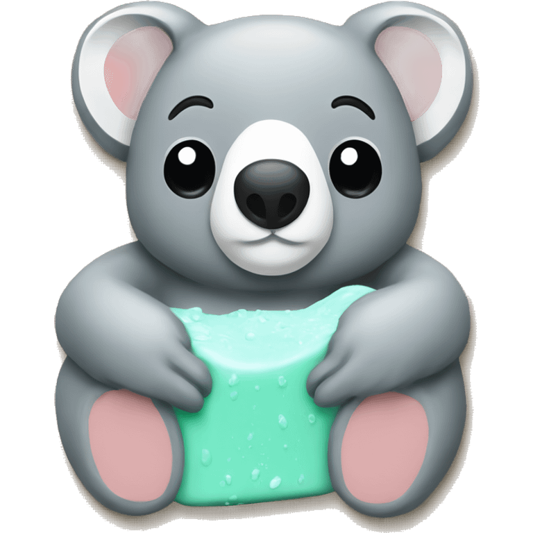 Soap and koala emoji