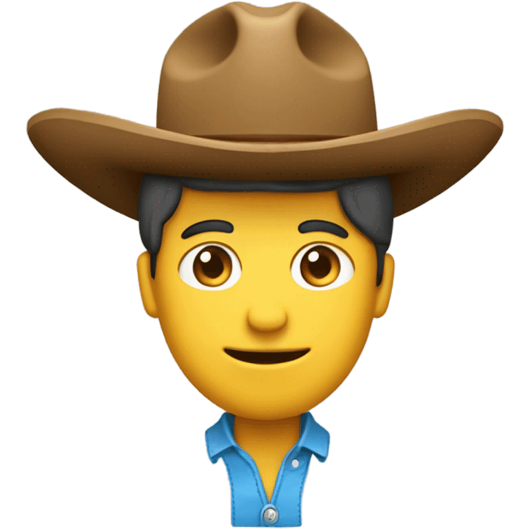 Sombrero vaquero de emoji  emoji