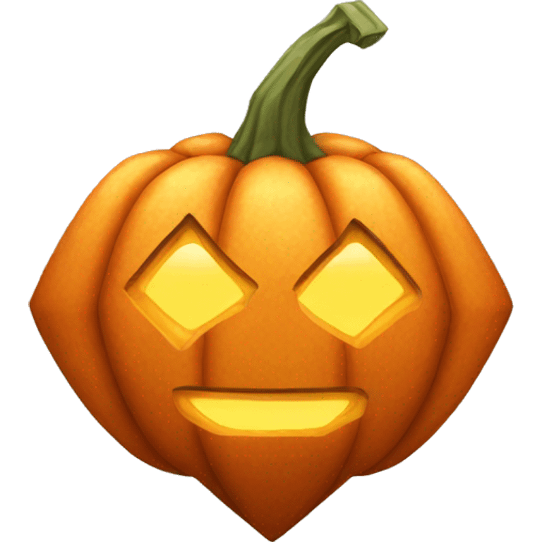 Diamond pumpkin emoji