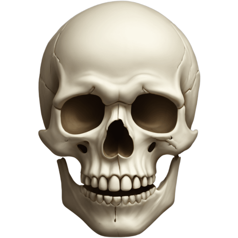 realistic skull emoji