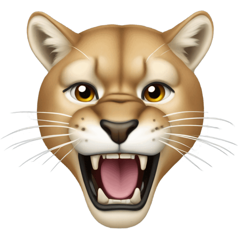 Cougar growling  emoji