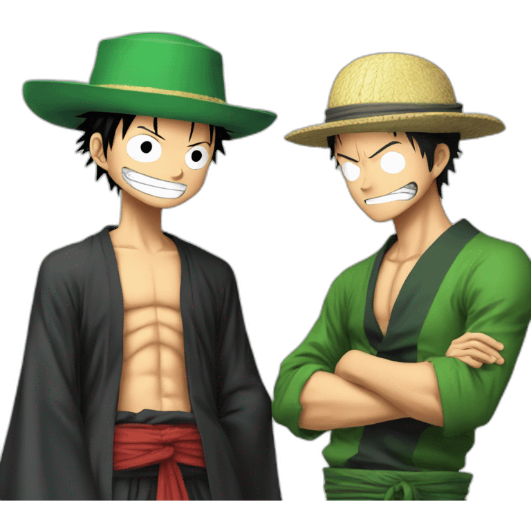 Luffy and Zoro emoji