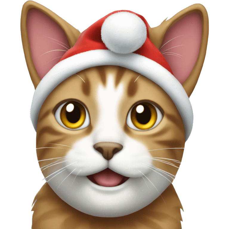 Christmas cat emoji